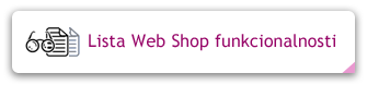 Lista Web Shop funkcionalnosti
